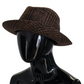 Elegant Brown Fedora Hat - Winter Chic Accessory