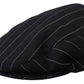 Elegant Black and White Newsboy Hat
