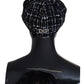 Chic Black Cabbie Hat with Luxurious Blend