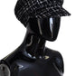 Chic Black Cabbie Hat with Luxurious Blend
