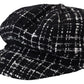 Chic Black Cabbie Hat with Luxurious Blend