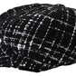 Chic Black Cabbie Hat with Luxurious Blend