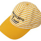 Elegant Striped Cotton Baseball Cap