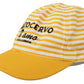Elegant Striped Cotton Baseball Cap