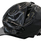 Elegant Black Leather Cabbie Hat