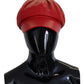 Exquisite Red Leather Cabbie Hat