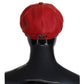Exquisite Red Leather Cabbie Hat