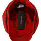 Exquisite Red Leather Cabbie Hat