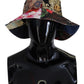 Multicolor Metallic Bucket Hat with Logo Details