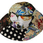 Multicolor Metallic Bucket Hat with Logo Details