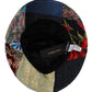 Multicolor Metallic Bucket Hat with Logo Details
