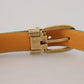 Elegant Blue Velvet Leather Belt