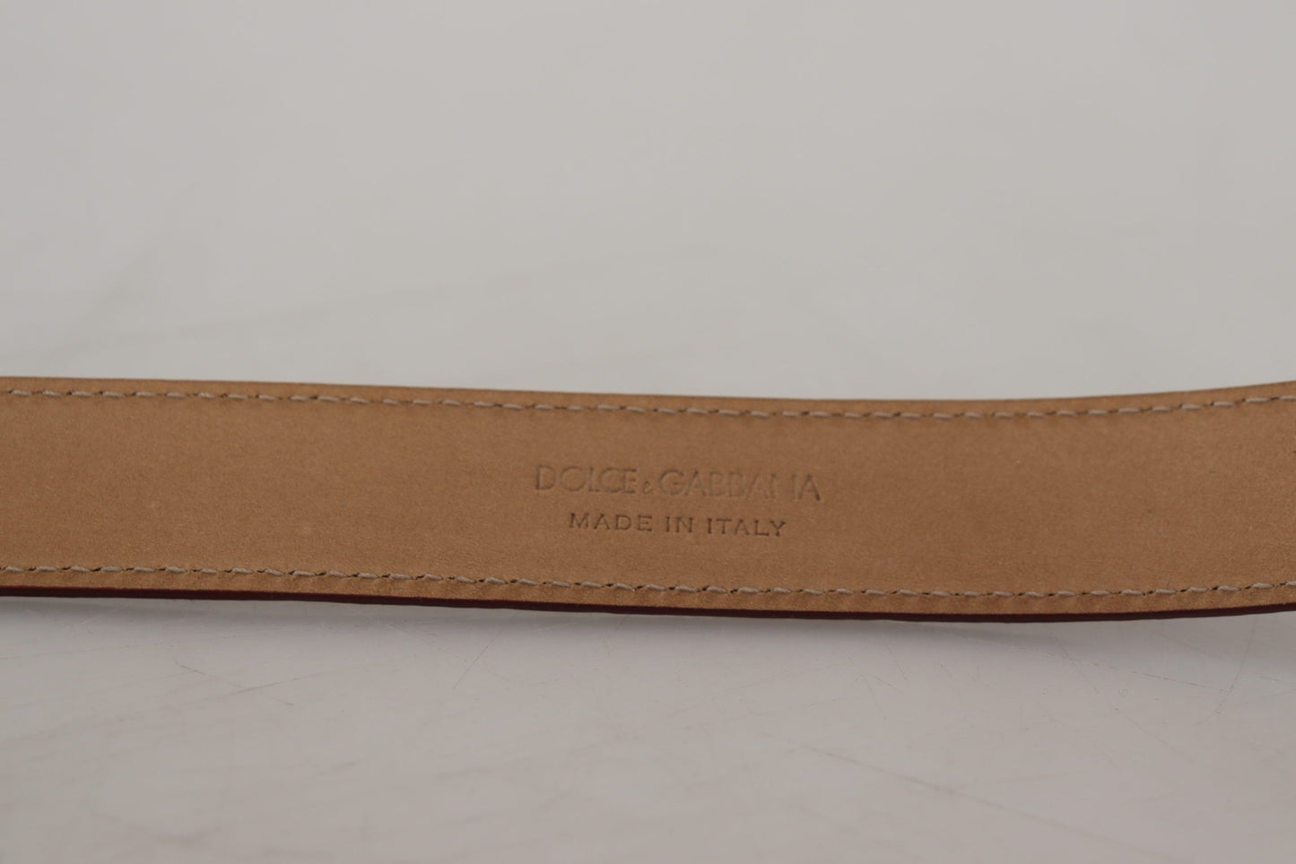 Elegant Bordeaux Leather Belt with Logo Buckle