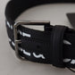 Elegant Monochrome Belt with DG Logo