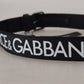 Elegant Monochrome Belt with DG Logo