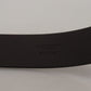 Elegant Leather Belt with DG Metal Buckle