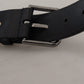 Chic Black and Green Designer Belt with DG Logo