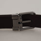 Elegant Bronze Leather Belt