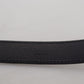Elegant Silver Leather Designer Belt