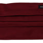 Maroon Silk Pleated Elastic Ear Strap One Size Face Mask