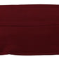 Maroon Silk Pleated Elastic Ear Strap One Size Face Mask