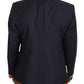 Elegant Double Breasted Wool Silk Blazer