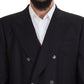 Elegant Double Breasted Wool Silk Blazer