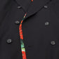 Elegant Double Breasted Wool Silk Blazer