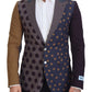 Elegant Multicolor Cotton Blazer