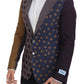 Elegant Multicolor Cotton Blazer