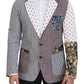 Multicolor Cotton Slim Fit Blazer
