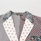 Multicolor Cotton Slim Fit Blazer