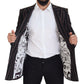 Elegant Slim Fit Double-Breasted Black Blazer