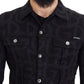Iconic Black Cotton Denim Jacket