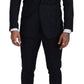 Elegant Slim Fit Three Piece Wool Suit