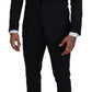 Elegant Slim Fit Three Piece Wool Suit