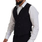Elegant Slim Fit Three Piece Wool Suit