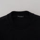 Sleek Cotton Silk Crewneck Pullover Sweater