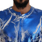Chic Blue Cotton Crew Neck Tee