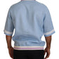 Elegant Light Blue Linen Tee