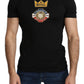 Elegant Short Sleeve Crew Neck Tee