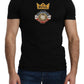 Elegant Short Sleeve Crew Neck Tee