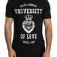 Sleek Black Crew Neck Tee with Exclusive Print
