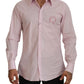 Exquisite Slim Fit Pink Cotton Shirt