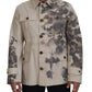 Elegant Beige Cotton Button-Down Shirt