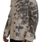 Elegant Beige Cotton Button-Down Shirt