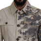 Elegant Beige Cotton Button-Down Shirt