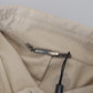 Elegant Beige Cotton Button-Down Shirt