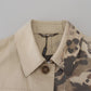 Elegant Beige Cotton Button-Down Shirt