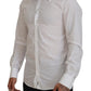 Elegant White Slim Fit Dress Shirt